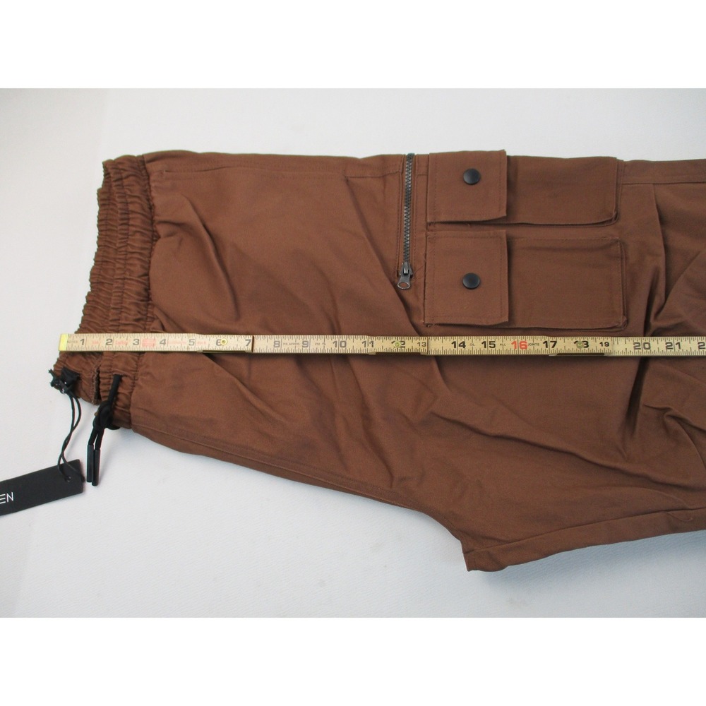 Fashion Nova Cargo Pants Men 2XL Brown Practical Baggy Utility - Picture 6 of 14